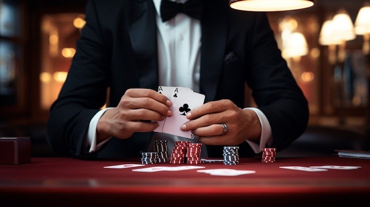 Antarmuka permainan kasino langsung Allbet dengan dealer nyata dan meja blackjack